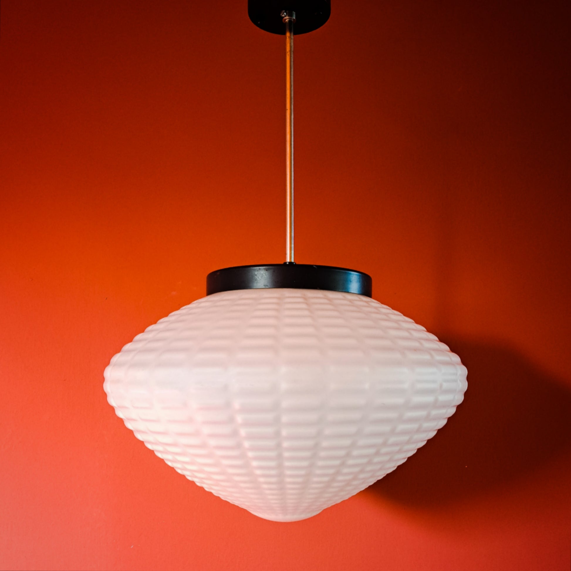 Geometric Opaline Pendant Light