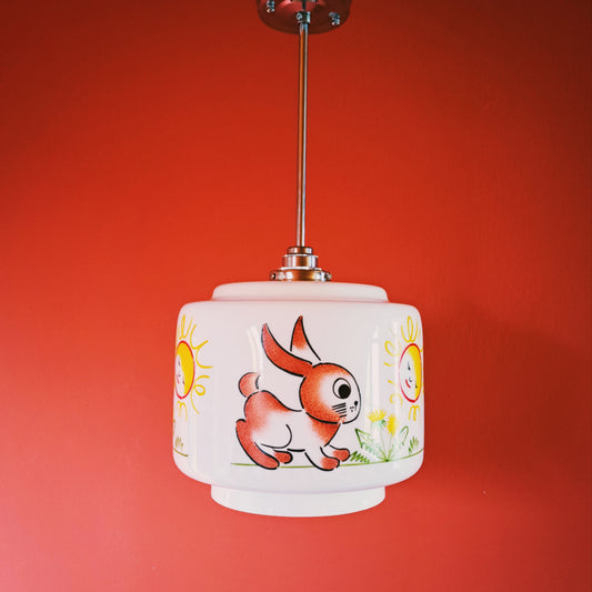 Pendant Light With Bunny Rabbit