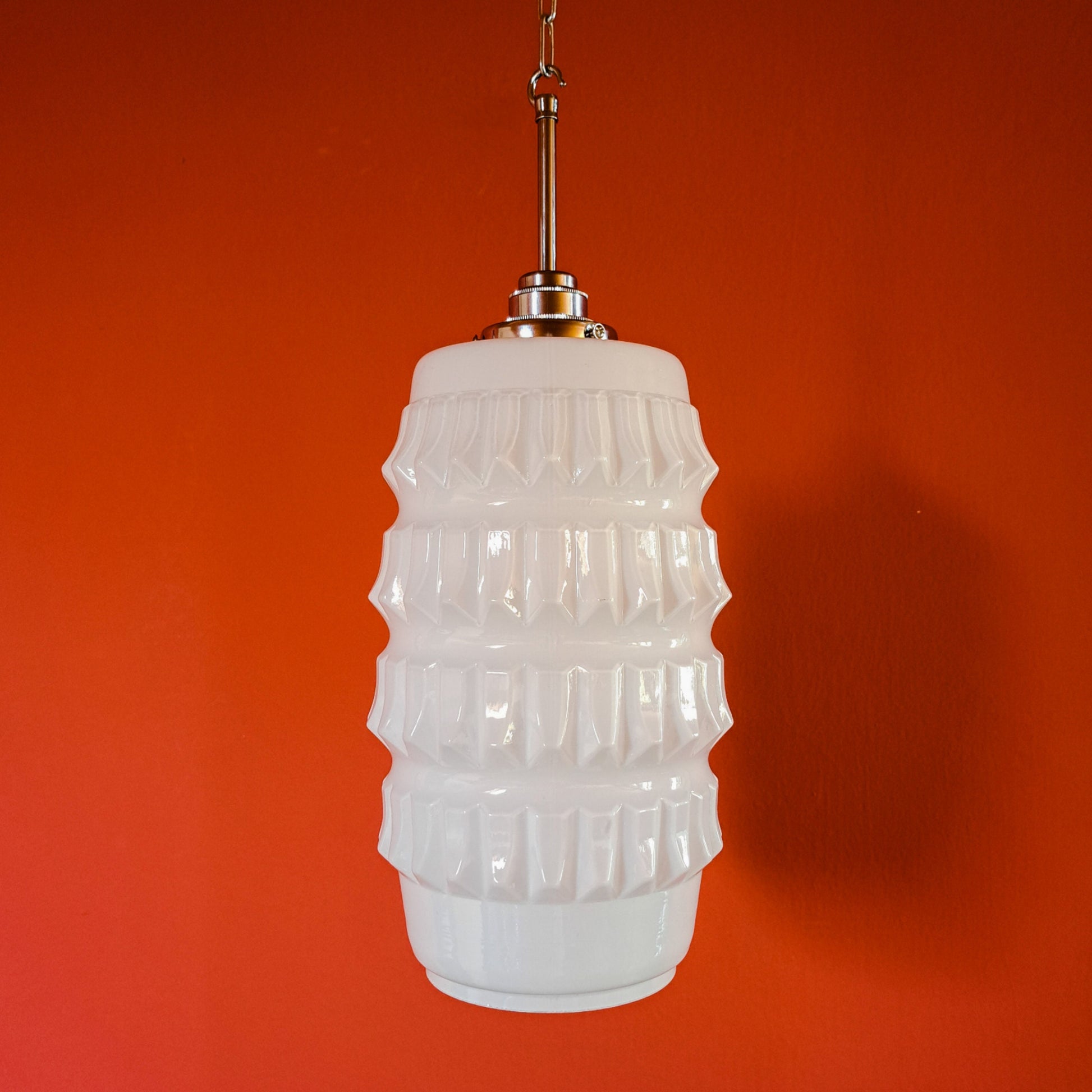 Milk Glass Pendant Light