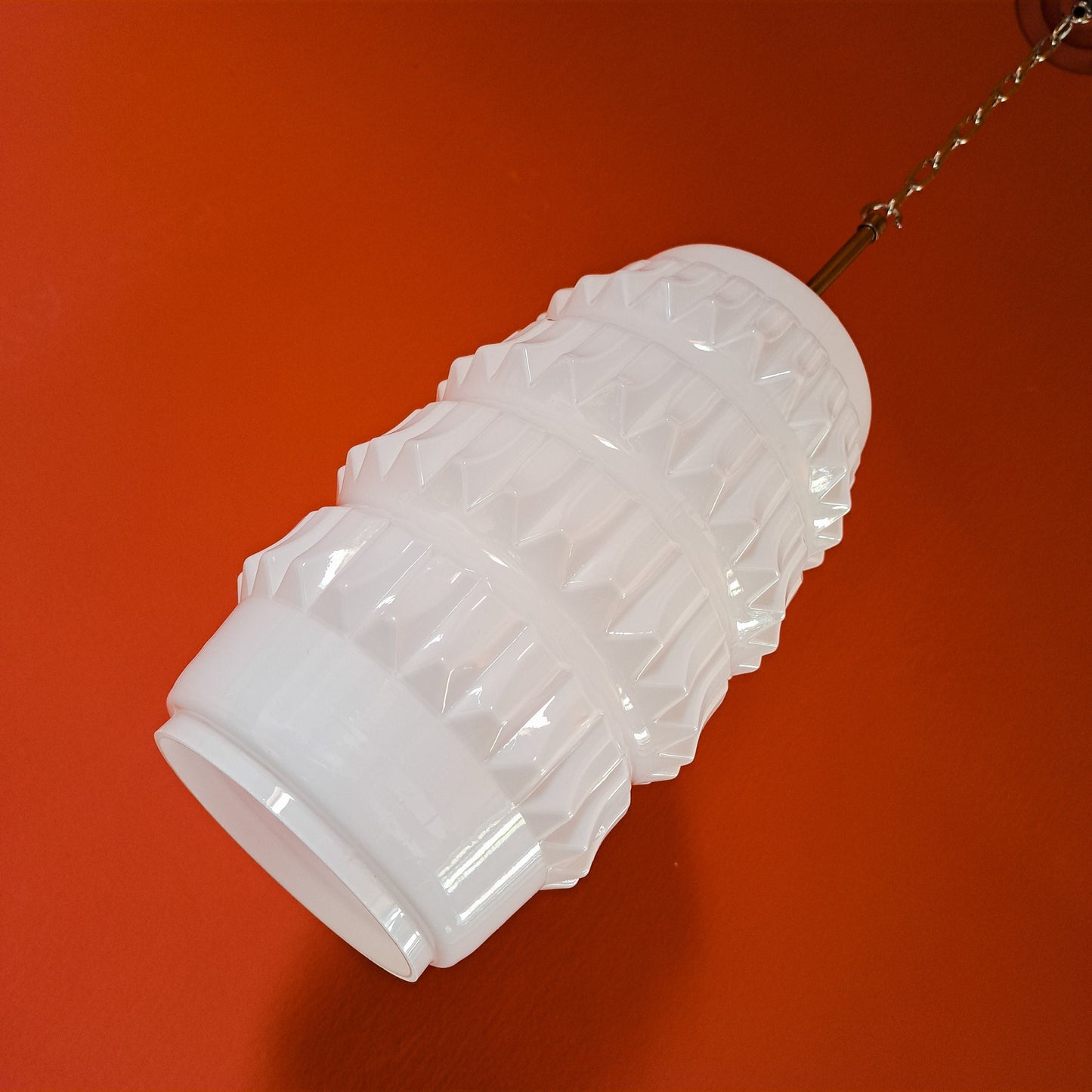 Milk Glass Pendant Light