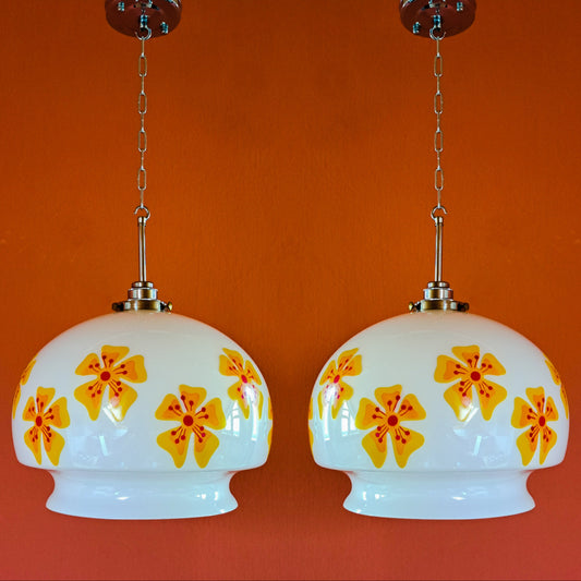 flower pendant light